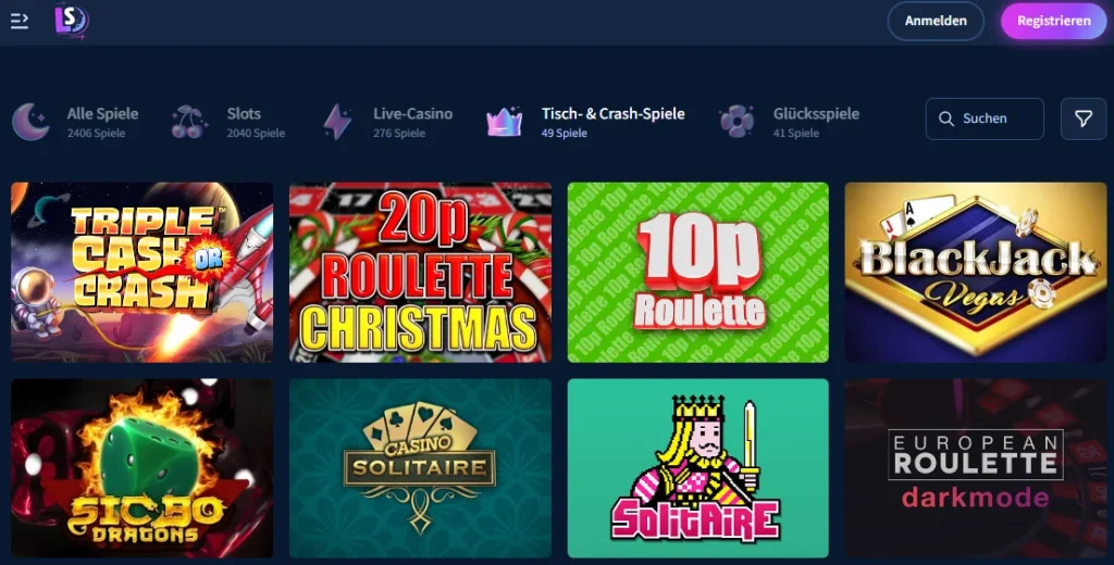 LunarSpins-Tischspielesammlung