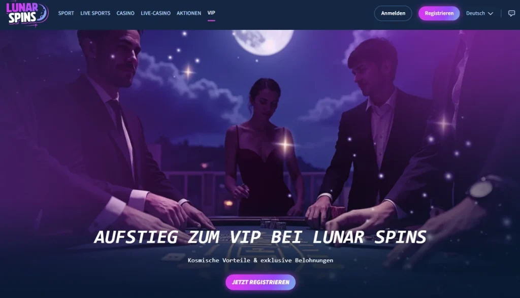 Startseite des VIP-Programms